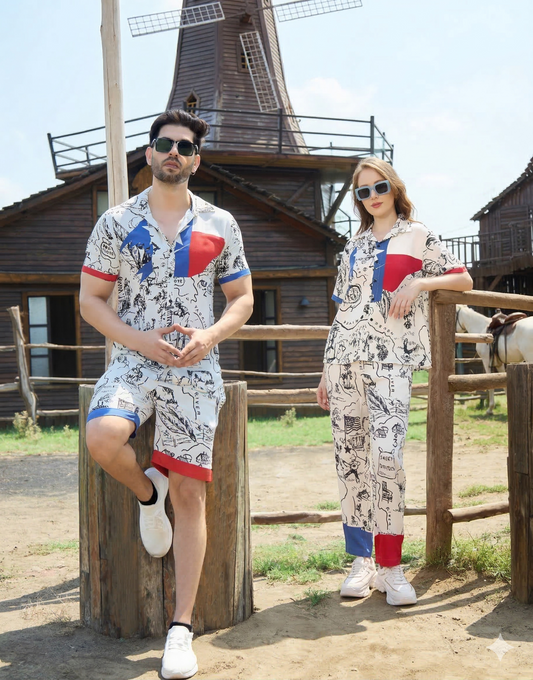 The Voyager Couple Set – Turkish Cotton Matching Travel Outfit