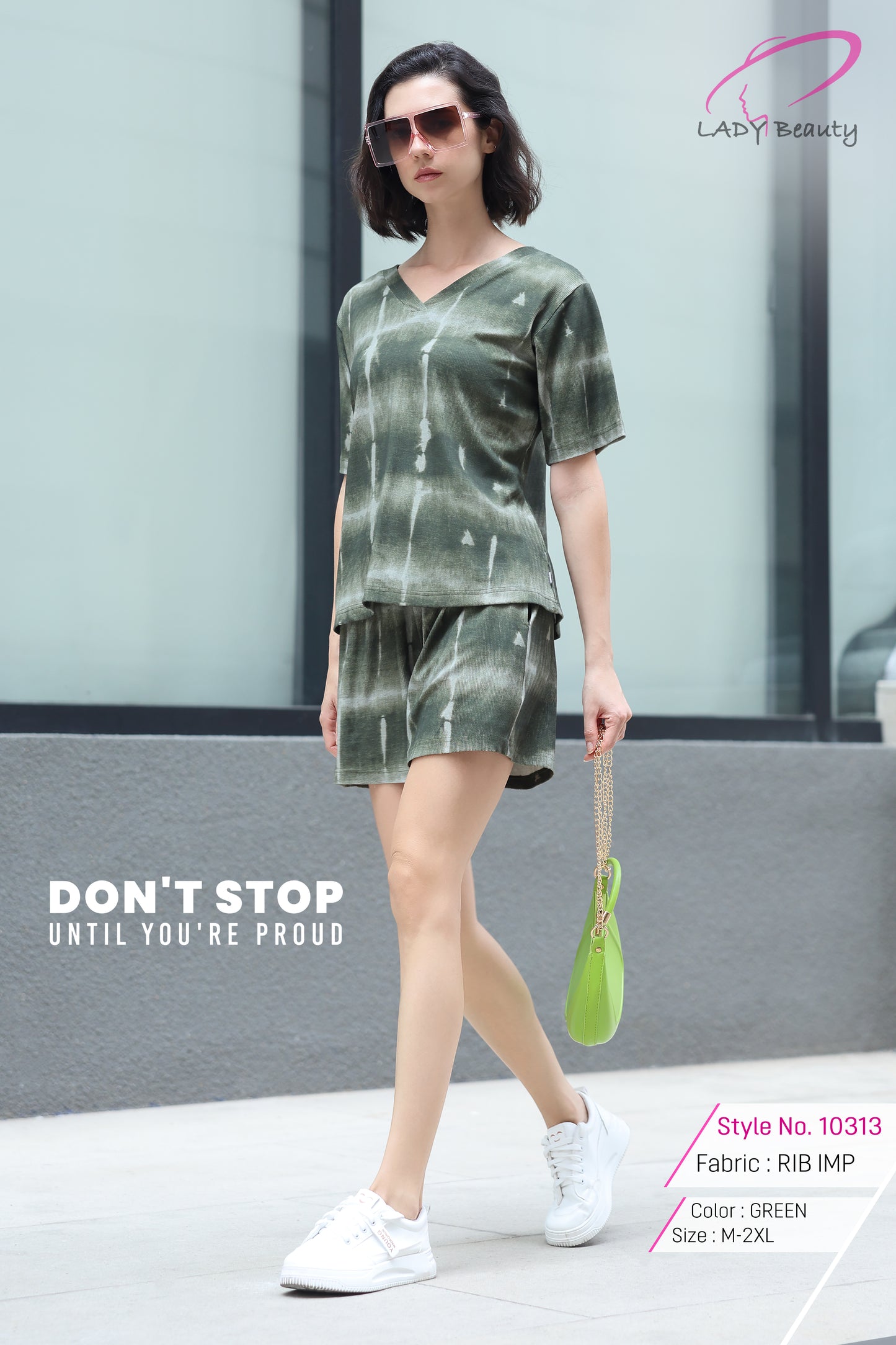 Trendy Women Tie-Dye Shorts Co-Ord Set | Modern Street Style Fashion