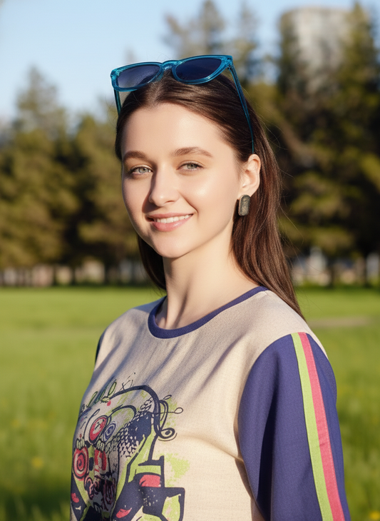 Muse Linen Co-Ord Set with Printed Top & Shorts – Summer Casual Wear