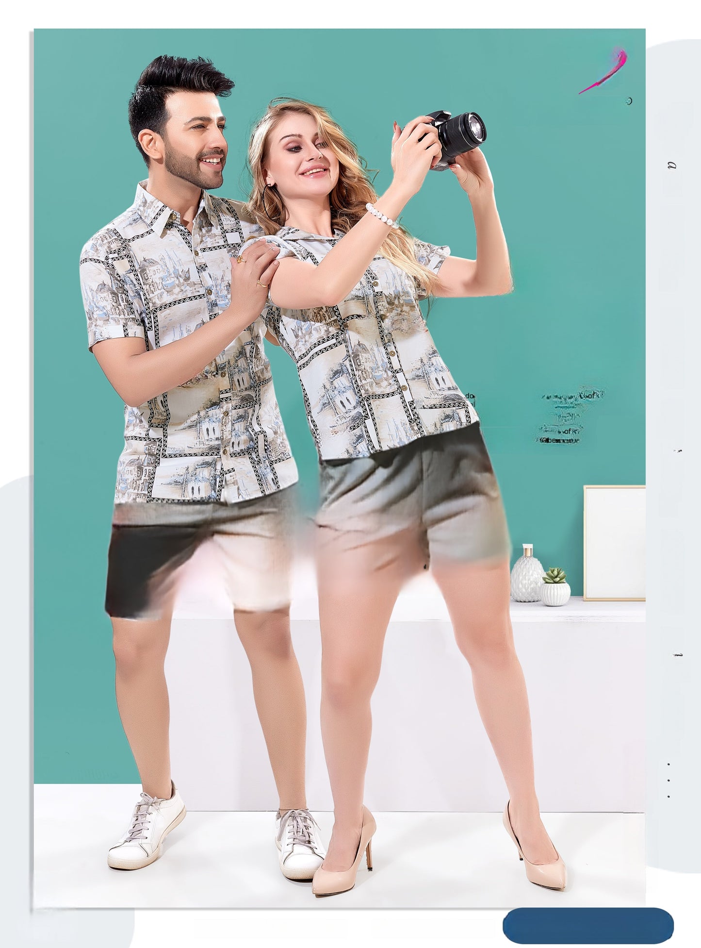 Comfy Soft Couple Wear in breathable couple wear style