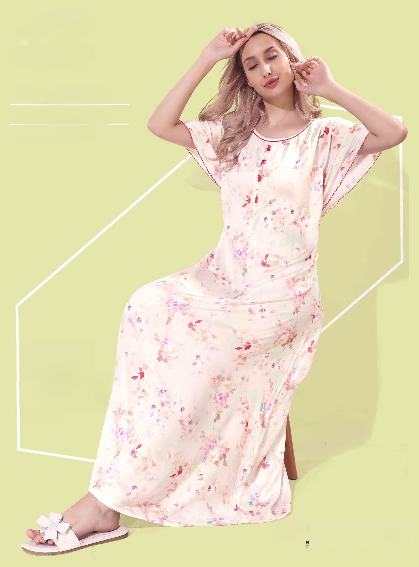 Dreamy Lightweight Luxe Kaftan in soft, breathable fabric