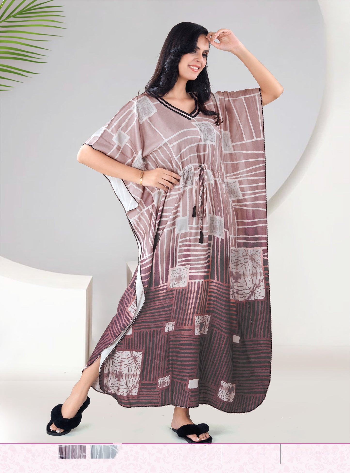 Minimalist Luxe Kaftan in soft, breathable fabric