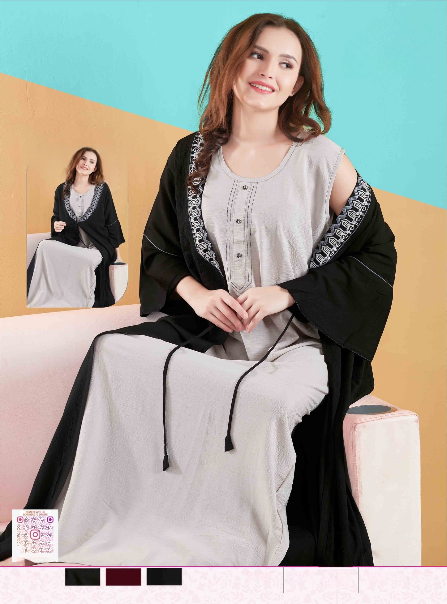 Luxe Nighty with Gentle Fit in soft, breathable fabric for nightwear