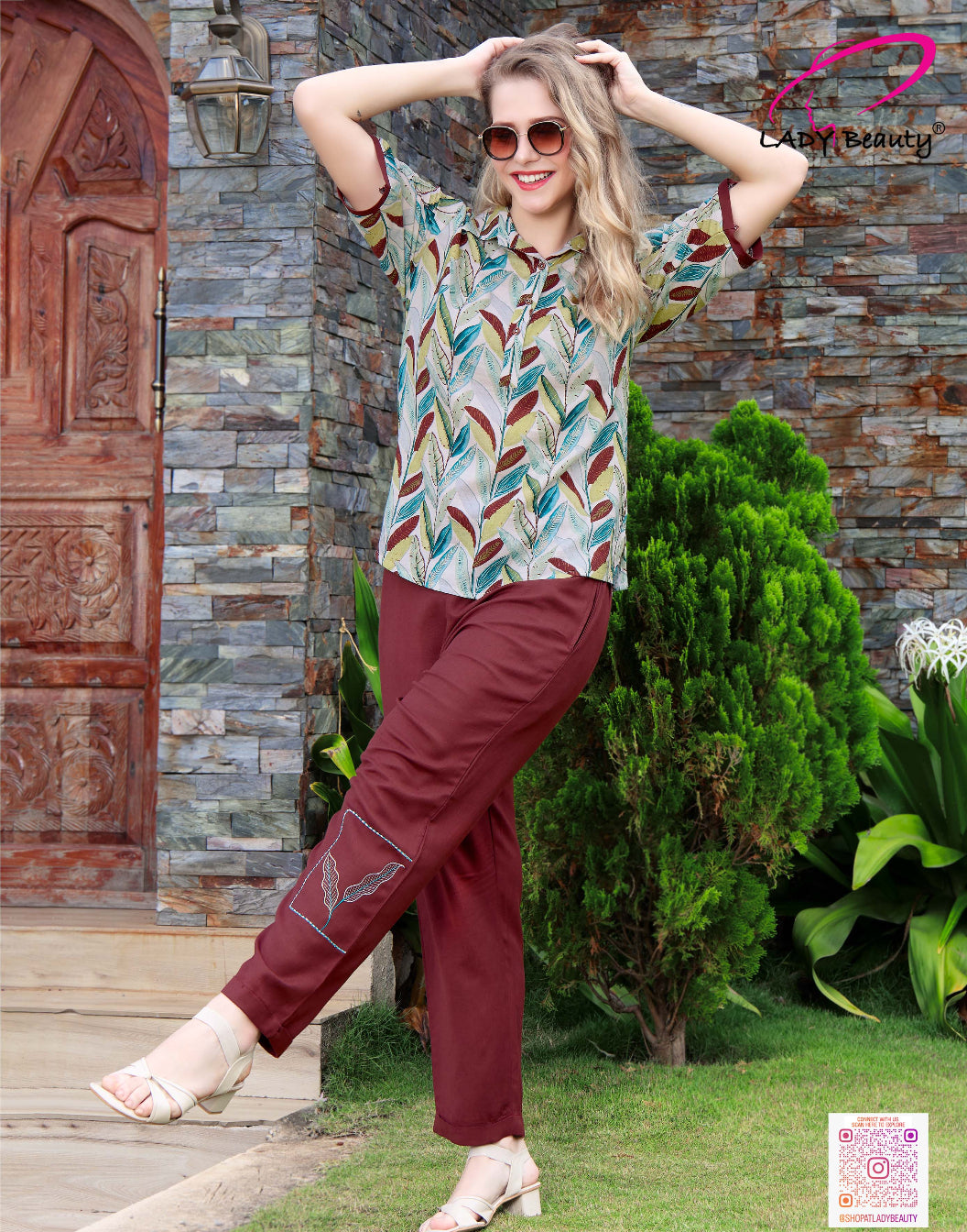 Women wearing Rustic Bloom printed co-ord set with relaxed stylish fit and earthy floral design
Premium women’s floral coord set in soft breathable fabric for casual and lounge wear
Stylish Rustic Bloom women coord set featuring nature-inspired print and comfortable fit
Elegant printed co-ord set for women perfect for travel, vacation, and everyday fashion
Casual lounge wear coord set with floral print and relaxed silhouette for women
Trendy women’s matching coord set with lightweight fabric and modern styl