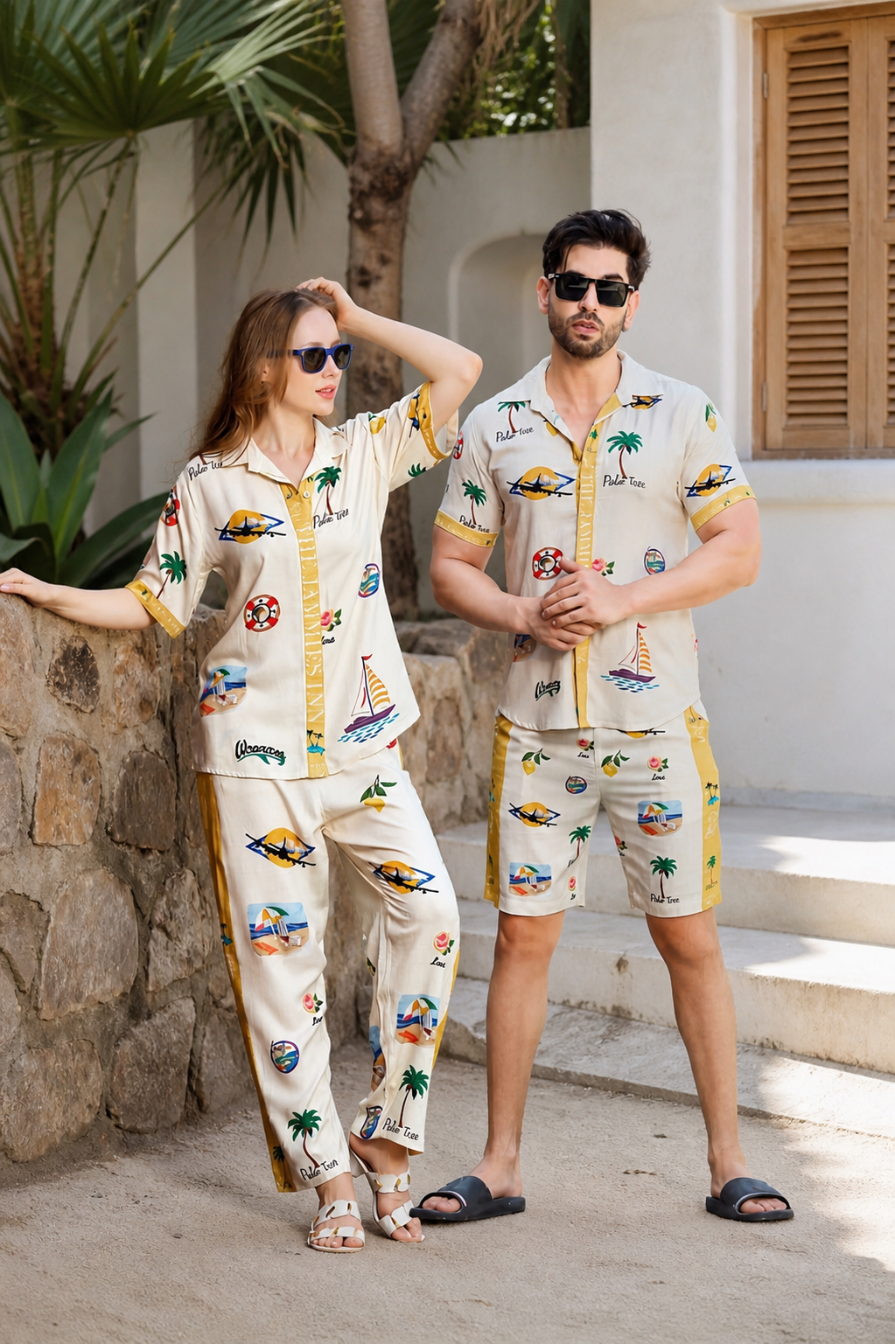 beach wear couple co ord set tropical print matching vacation outfit
tropical co ord set for couple travel outfit beach holiday look
matching couple outfit tropical print co ord set vacation wear
couple beach outfit co ord set lightweight tropical travel wear
his and hers tropical co ord set beach vacation and travel outfit
stylish couple co ord set beach print vacation and holiday wear