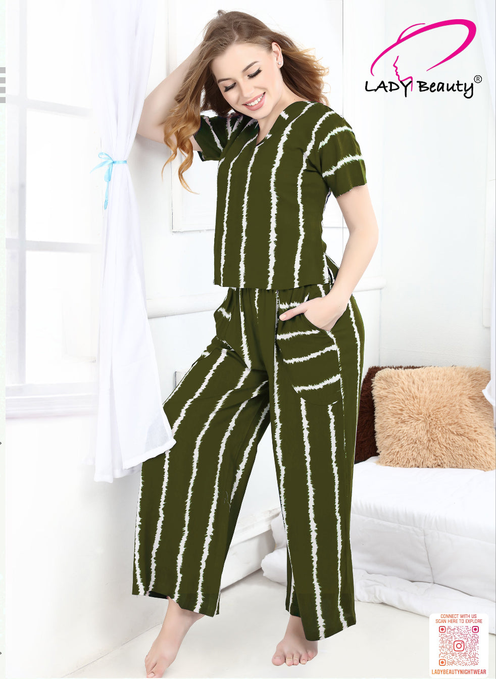 Women’s lounge wear co-ord set rayon fabric stripe print nightwear set available in black blue wine brown green and grey. Women’s rayon lounge co-ord set comfortable nightwear sleepwear available in multiple colors black blue wine brown green grey
Women’s printed lounge wear co-ord set soft breathable fabric night suit for women in black blue wine brown green grey
Stylish women’s lounge set co-ord outfit comfortable sleepwear available in 6 colors black blue wine brown green grey
Women’s nightwear co-ord se