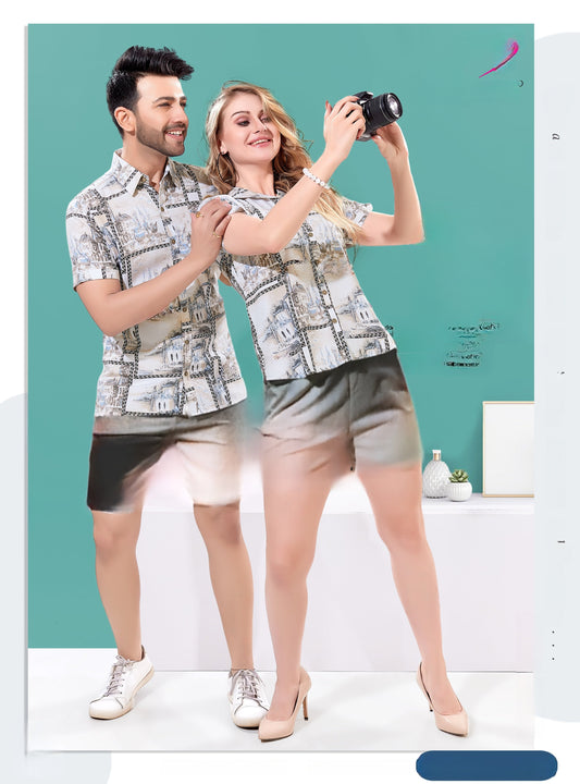 Comfy Soft Couple Wear in breathable couple wear style