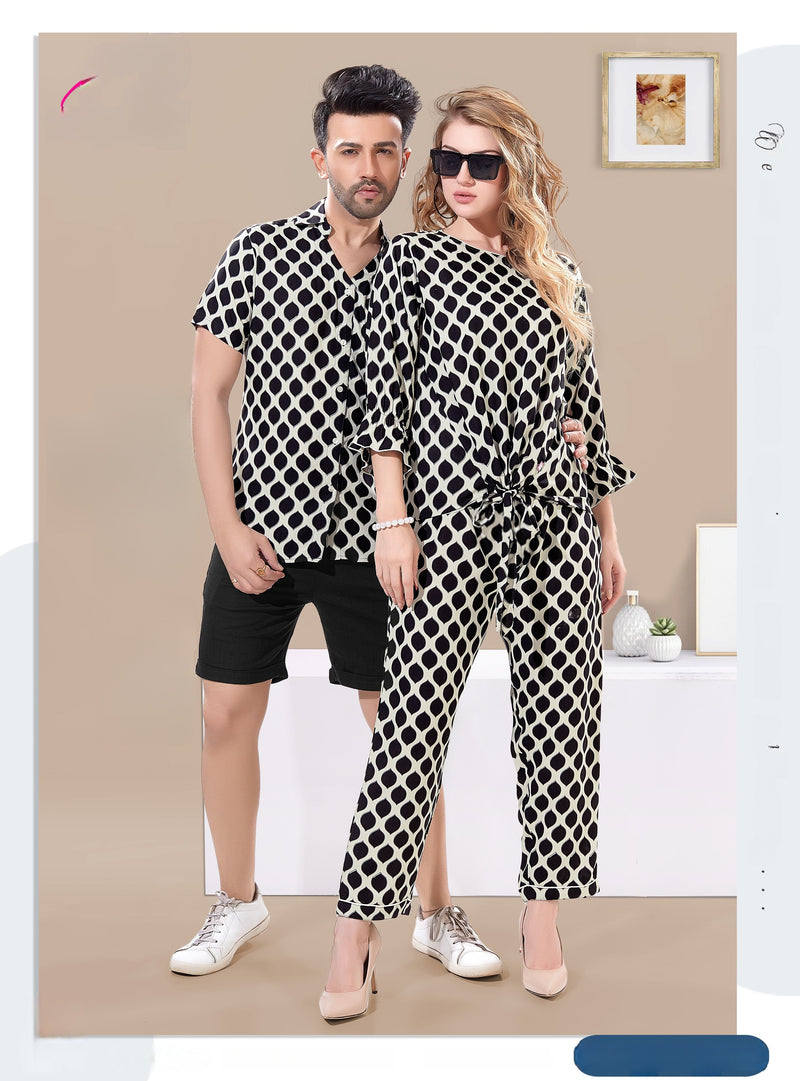 Relaxed Luxe Matching Set in breathable couple wear style