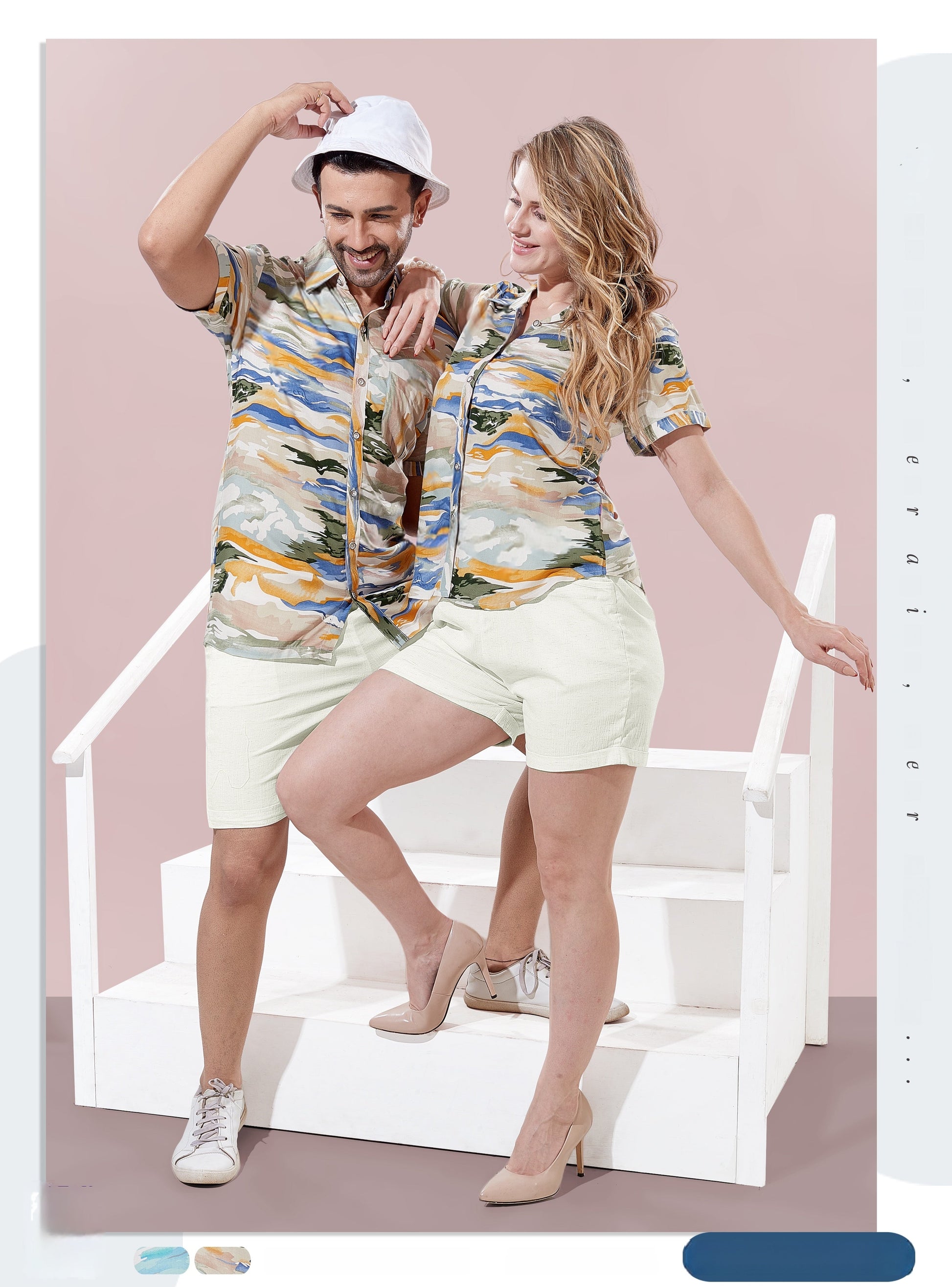 Stylish Soft Pair Suit in breathable couple wear style