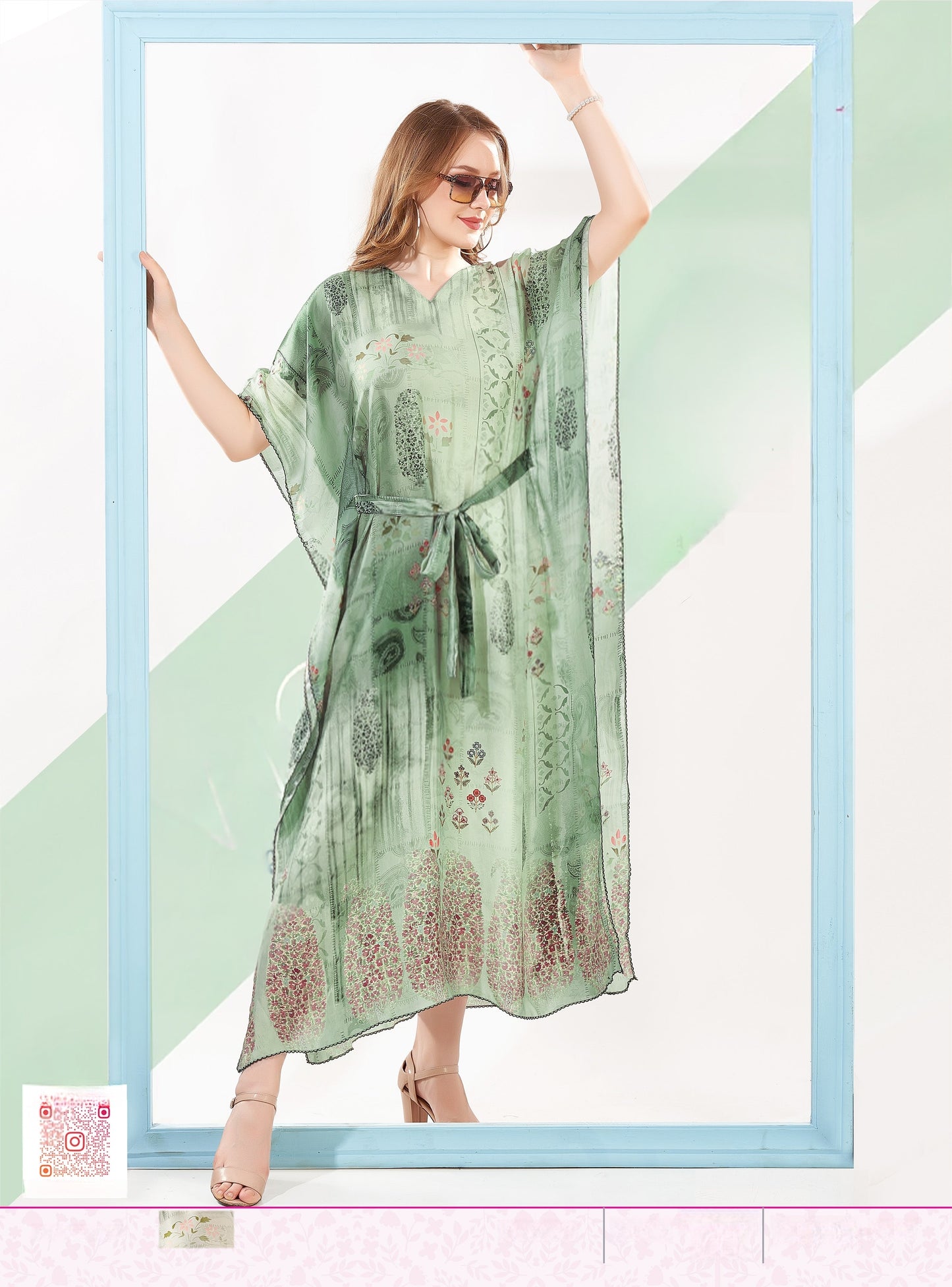 Ultra-Soft Luxe Lounge Kaftan in soft, breathable fabric
