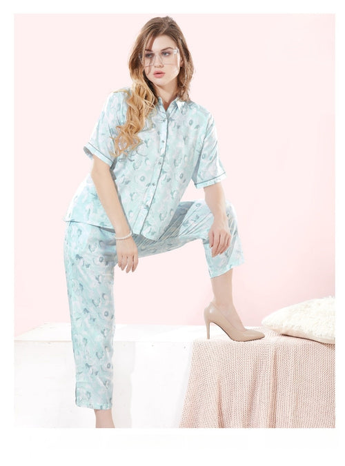 Co-ord Set 7841 in Aqua