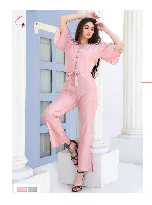 Co-ord Set 8015 in Pink