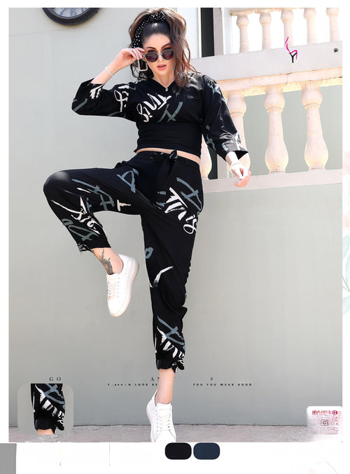 Co-ord Set 8022 in Black