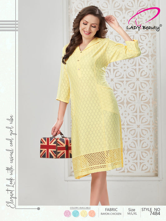 Short dress highlighting flattering feel and modern design