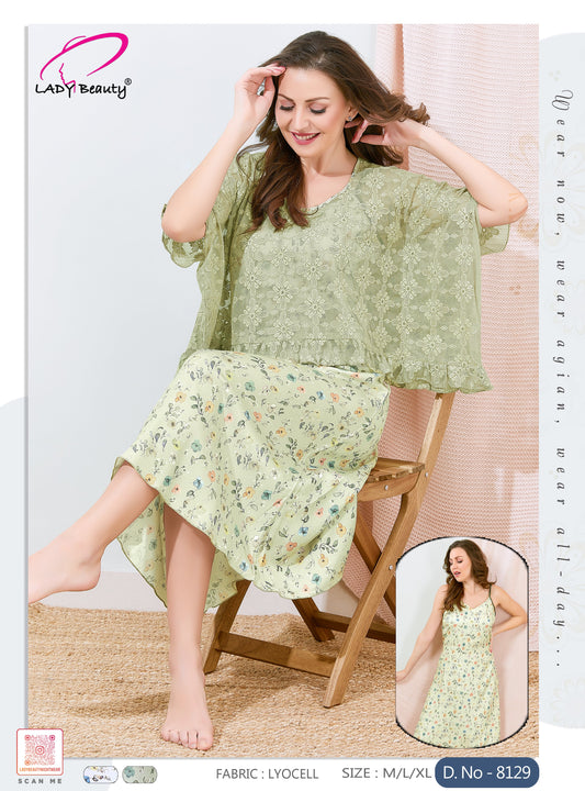 Short dress highlighting versatile silhouette and comfortable design