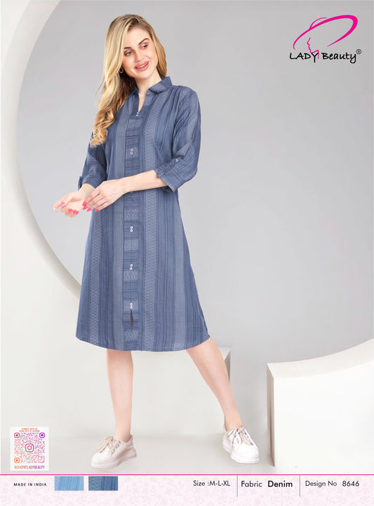 Short dress highlighting opulent flow and airy design