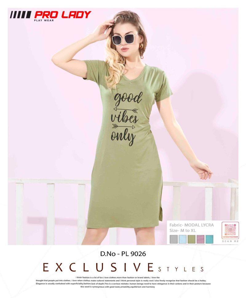 Women’s Dusty Modal Lycra Graphic Short Dress | Casual Lounge & Nightwear – Lady Beauty