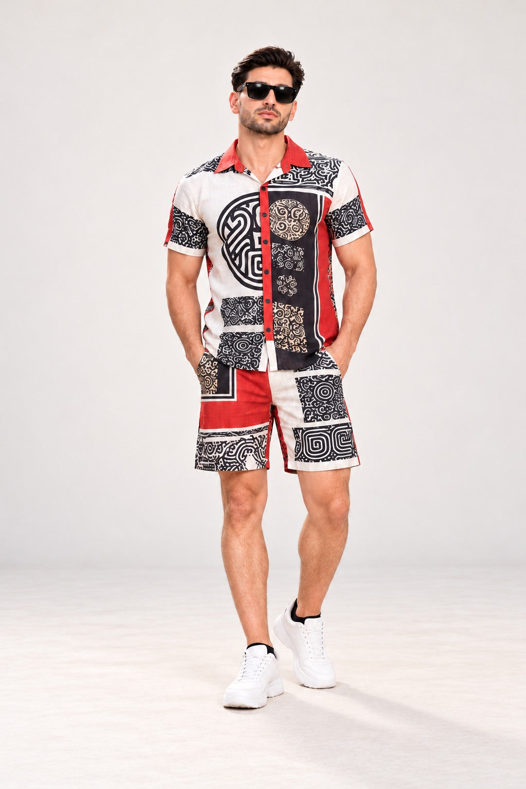 Nomad Vibe Couple Co-Ord Set – Matching Vacation Outfit for Men & Women